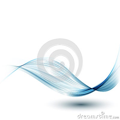 Abstract smooth color wave vector. Vector Illustration