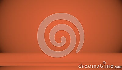 Abstract Smooth Orange background layout design,studio,room, web template ,Business report with smooth circle gradient Stock Photo