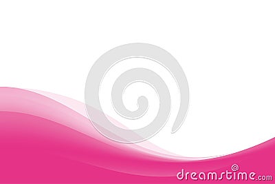 Abstract Smooth Pink Wavy Background Template Vector Vector Illustration