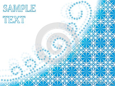 Abstract snowflakes background Vector Illustration
