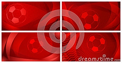 Abstract soccer backgrounds Vector Illustration