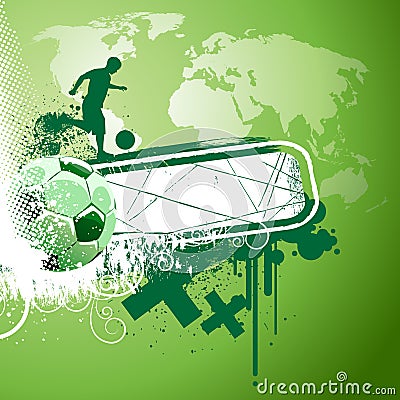 Abstract soccer vector Vector Illustration