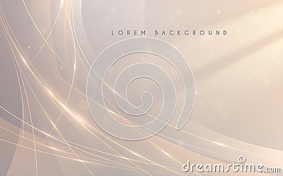 Abstract soft golden lines background Stock Photo
