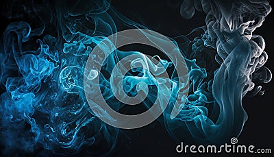An Abstract Soft and Smoothened Colorful Multicolor Smoke Mist Background Wallpaper, Stock Photo