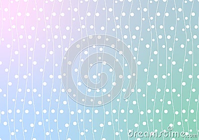 Abstract soft wallpaper dot pattern line circle dynamic background Vector Illustration