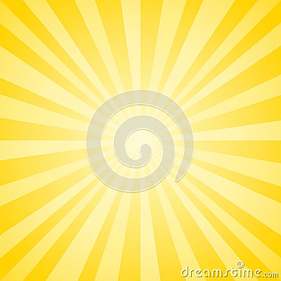 Abstract soft Yellow rays background. Vector EPS 10, cmyk Vector Illustration