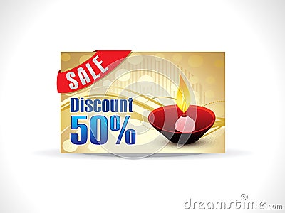 Abstract soil diwali on golden background Vector Illustration