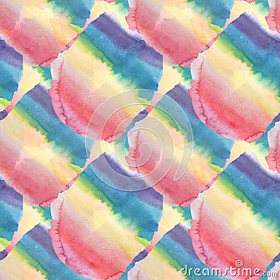 Abstract sophisticated wonderful gorgeous elegant graphic beautiful colorful rainbow pattern watercolor Cartoon Illustration