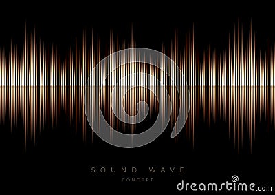 Abstract sound wave equalizer. Frequency audio waveform concept. Voice graph signal. Vector. Vector Illustration