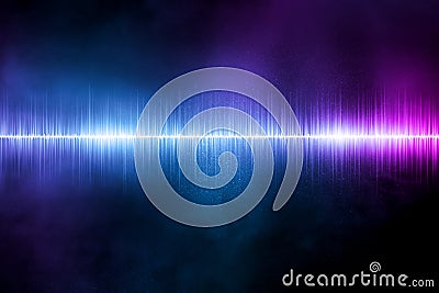 Abstract sound wave illustration background Cartoon Illustration