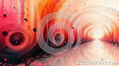 Abstract Soundwave Journey Stock Photo