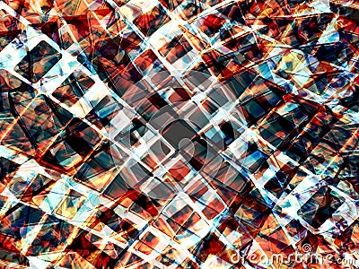 Abstract sparkling squares Stock Photo