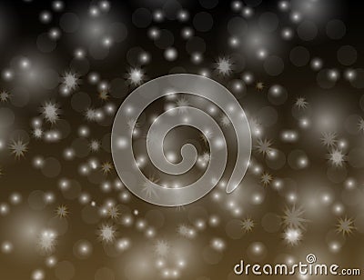 Abstract Sparkling Stars Holiday Background with space for your text. Vector Illustration