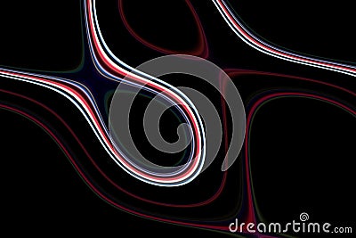 Abstract sparkling vivid waves lines background, texture, hypnotic blurred creative design Stock Photo