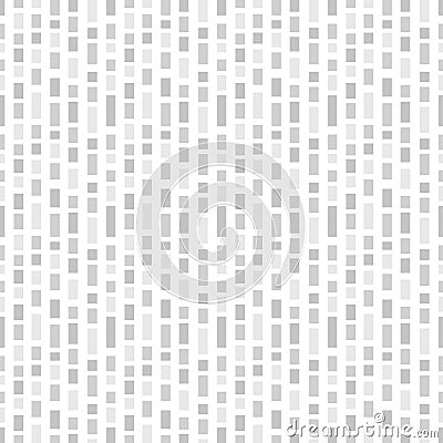 Abstract speckled stripes, white texture. Square random dotted line pattern. Seamless weaving carpet thread. Vector Vector Illustration