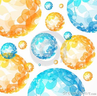 Abstract Sphere Background. Vector Vector Illustration