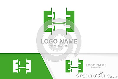 Abstract spine bones logo combination. Unique spinal diagnostic center logotype design template. Vector Illustration