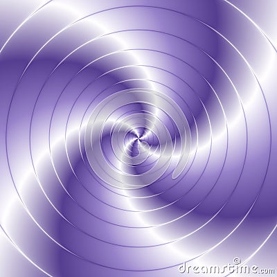 Abstract spiral background with circles in violet Stock Photo