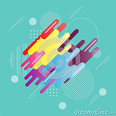 Abstract splash art digital paint. Vector Illustration