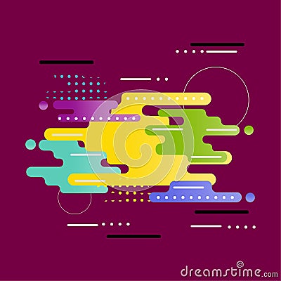 Abstract splash art digital paint. Vector Illustration