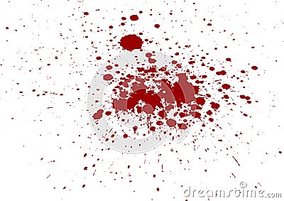 Abstract splatter blood isolate background Vector Illustration