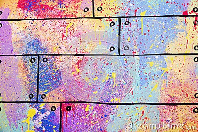 Abstract splatter watercolor background Stock Photo