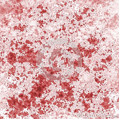 Abstract splattered texture in red and white Stock Photo