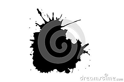 Abstract splattered on white background Stock Photo