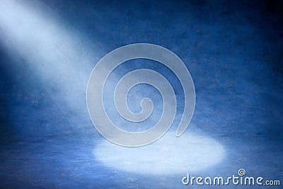 Abstract Spotlight Blue Background Stock Photo