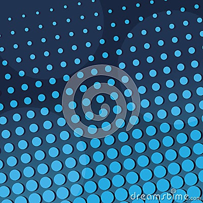 Abstract Spotted Blue Vector Background Vector Illustration