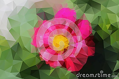 Abstract spring purple flower Vector Illustration