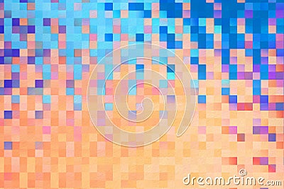 Abstract square blocks pattern background Stock Photo