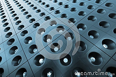 Abstract square and circle pattern Stock Photo