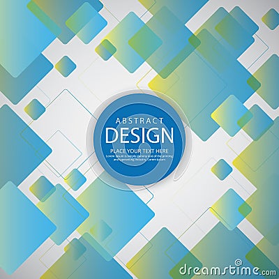Abstract square design for business Stock Photo