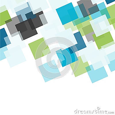 Abstract square mosaic background Vector Illustration