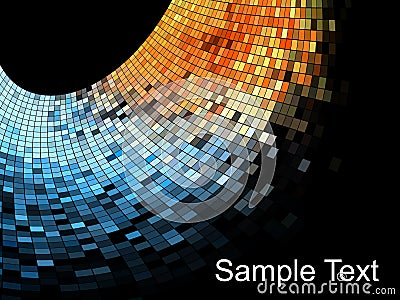 Abstract square pixel mosaic background Stock Photo