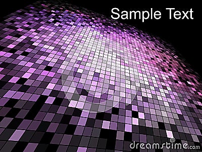 Abstract square pixel mosaic background Vector Illustration