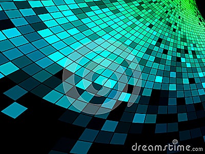 Abstract square pixel mosaic background Vector Illustration