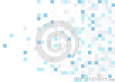 Abstract square pixel mosaic background Vector Illustration