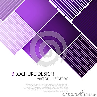 Abstract square purple background. Vector Illustration Vector Illustration