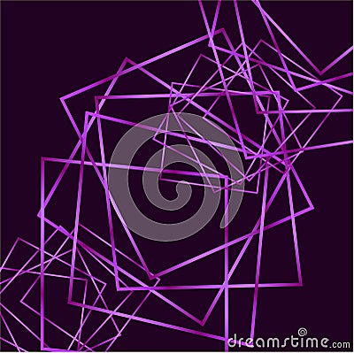 Abstract square purple background. Vector Illustration. Clip-art Vector Illustration