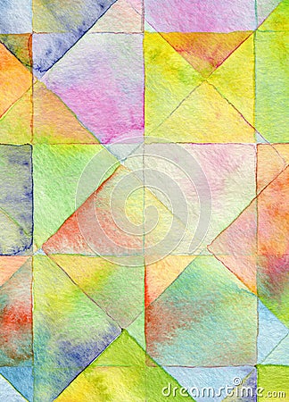 Abstract square watercolor background Stock Photo