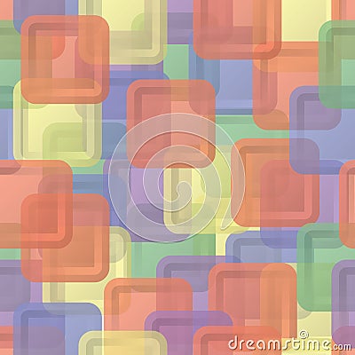 Abstract squares seamless children background Vector Illustration