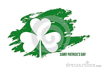 Abstract st patricks day grunge style background Vector Illustration