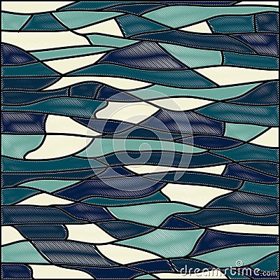 Abstract stained glass background.Vector Vector Illustration
