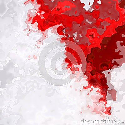 Abstract stained seamless pattern background bloody red and white colors - modern painting art - watercolor effect Stock Photo