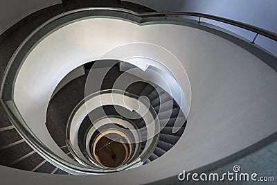 Abstract staircase in modern building Stock Photo