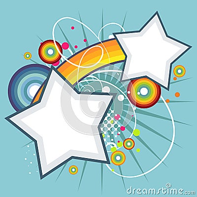 Abstract star background Vector Illustration