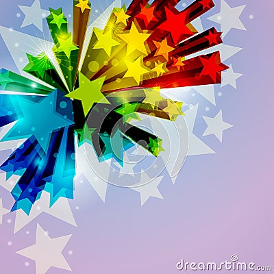 Abstract Star Background Vector Illustration
