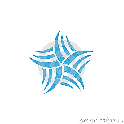 Abstract star logo Vector Illustration